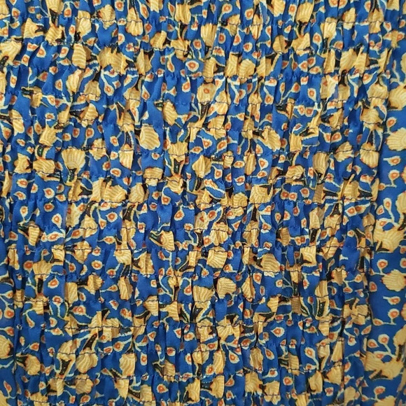 Rabbit Rabbit Rabbit Floral Multicolor Smocked Lined Size 6 Dress - Picture 5 of 14